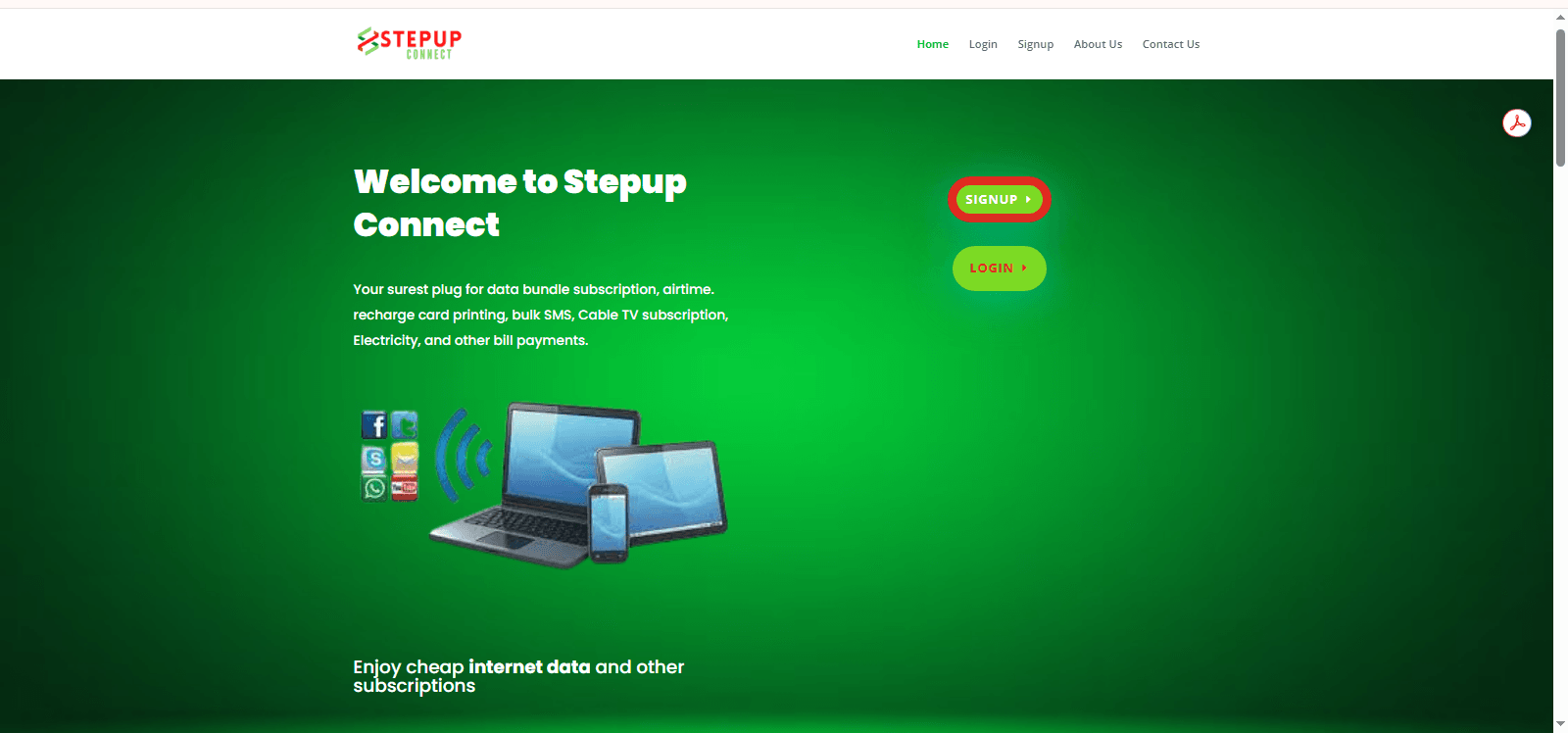 stepupconnect api